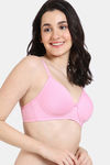 Zivame Padded Non Wired 3/4Th Coverage T-Shirt Bra - Prism Pink — thumbnail 3